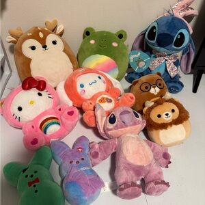 Colorful Plush Toy Collection